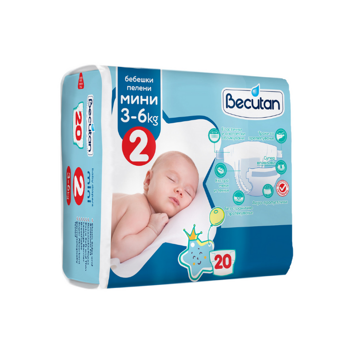 БЕКУТАН ПЕЛЕНИ (2) МИНИ 3-6 КГ/20 ПАР.