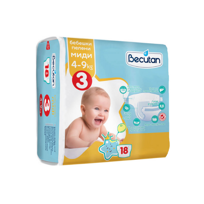 БЕКУТАН ПЕЛЕНИ (3) МИДИ 4-9 КГ/18 ПАР.