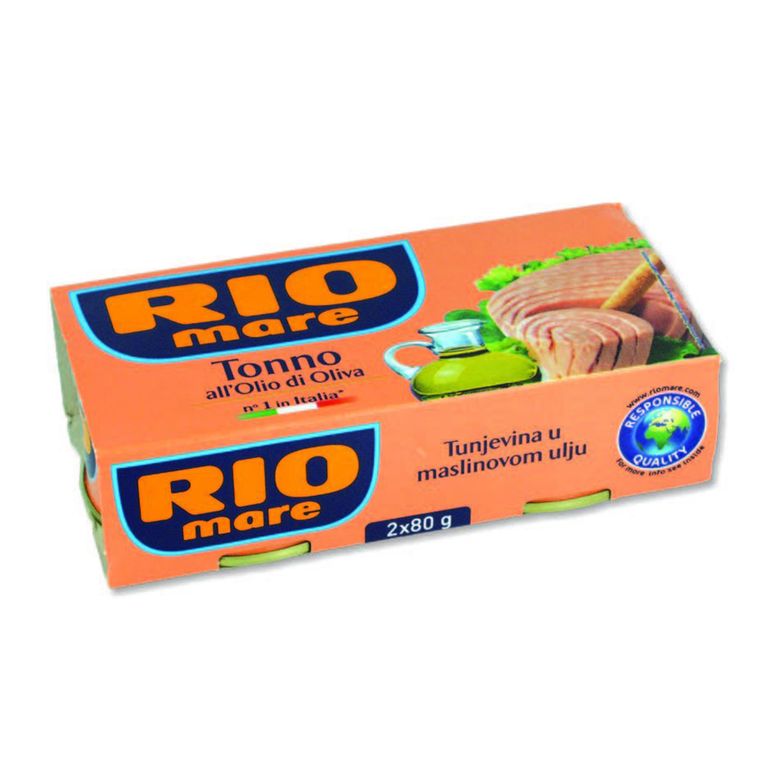 РИО МАРЕ ТУНА ВО МАСЛИНОВО МАСЛО 2 Х 80 ГР