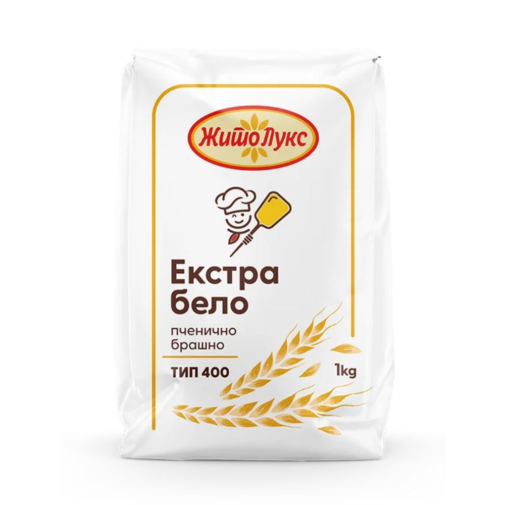 ЖИТО ЛУКС БРАШНО ЕКСТРА БЕЛО 1 КГ