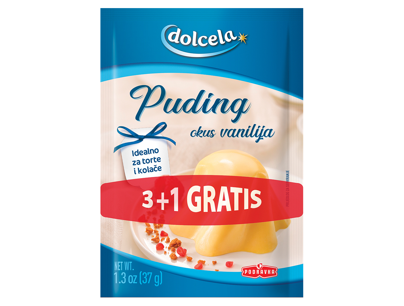 ПУДИНГ ПОДРАВКА ВАНИЛА 37 ГР 3+1 ГРАТИС