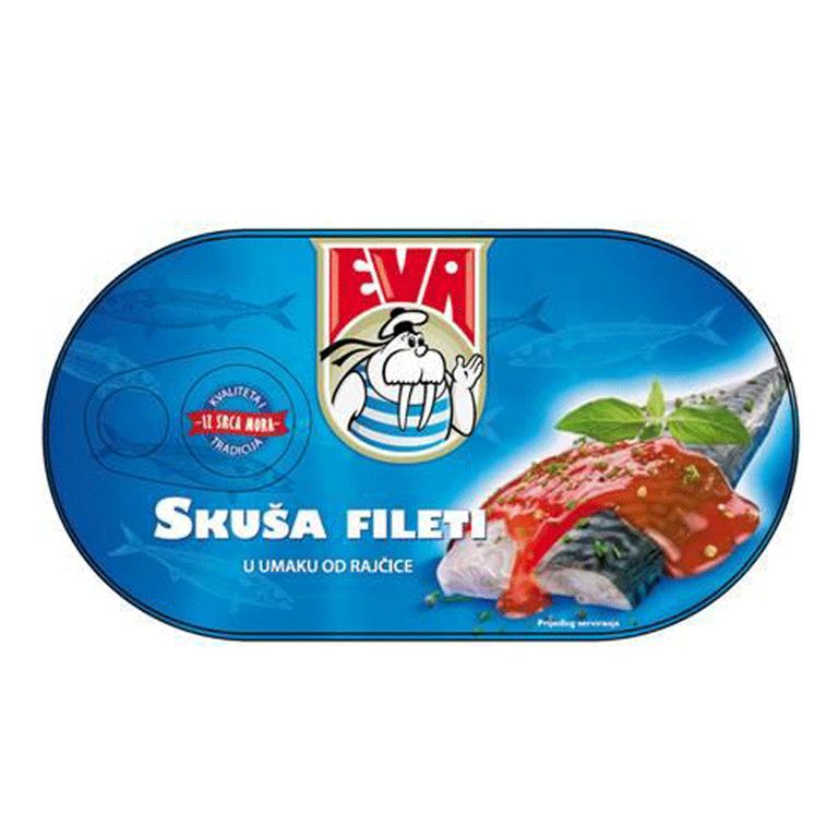 ЕВА СКУША ФИЛЕТИ ВО СОС ОД ДОМАТИ 170 ГР