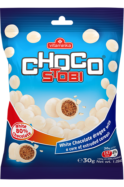ЧОКО СТОБИ ФЛИПС БЕЛ ДРАЖЕ 30 ГР ВИТАМИНКА