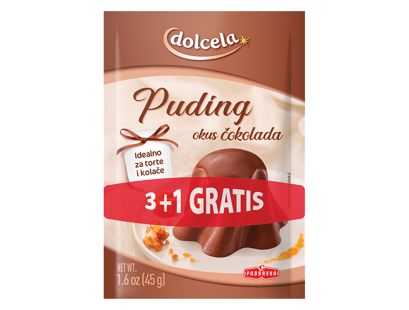 ПУДИНГ ЧОКОЛАДО 45 Г 3+1 ГРАТИС ПОДРАВКА