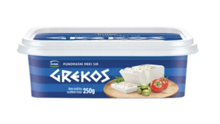 БИМИЛК ГРЕКОС ФЕТА СИРЕЊЕ 250 ГР