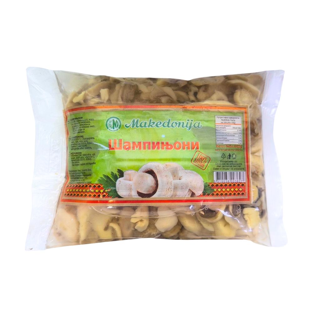 МАКЕДОНИЈА ШАМПИЊОНИ СЕЦКАНИ 600 ГР КЕСА