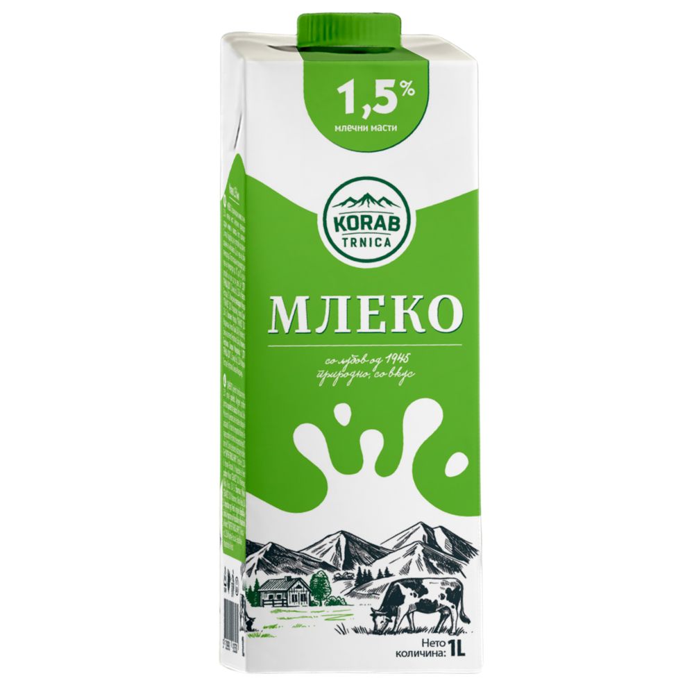 МЛЕКО КОРАБ ТРНИЦА 1.5% 1Л