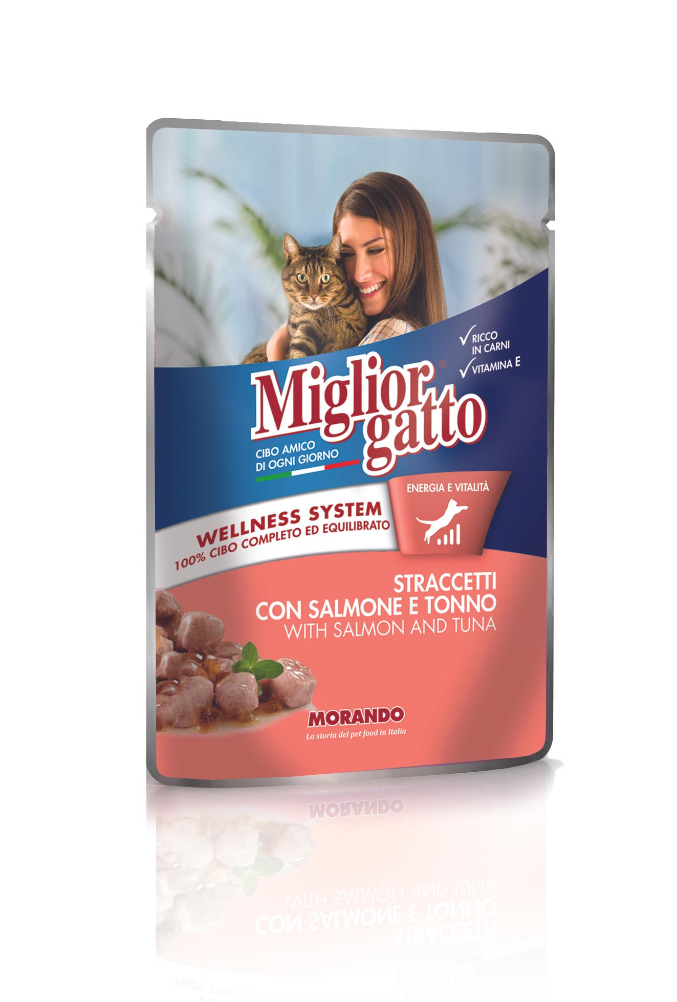 МОРАНДО СТРАЧЕТИ ЗА МАЧКИ СО ЛОСОС 100 ГР.