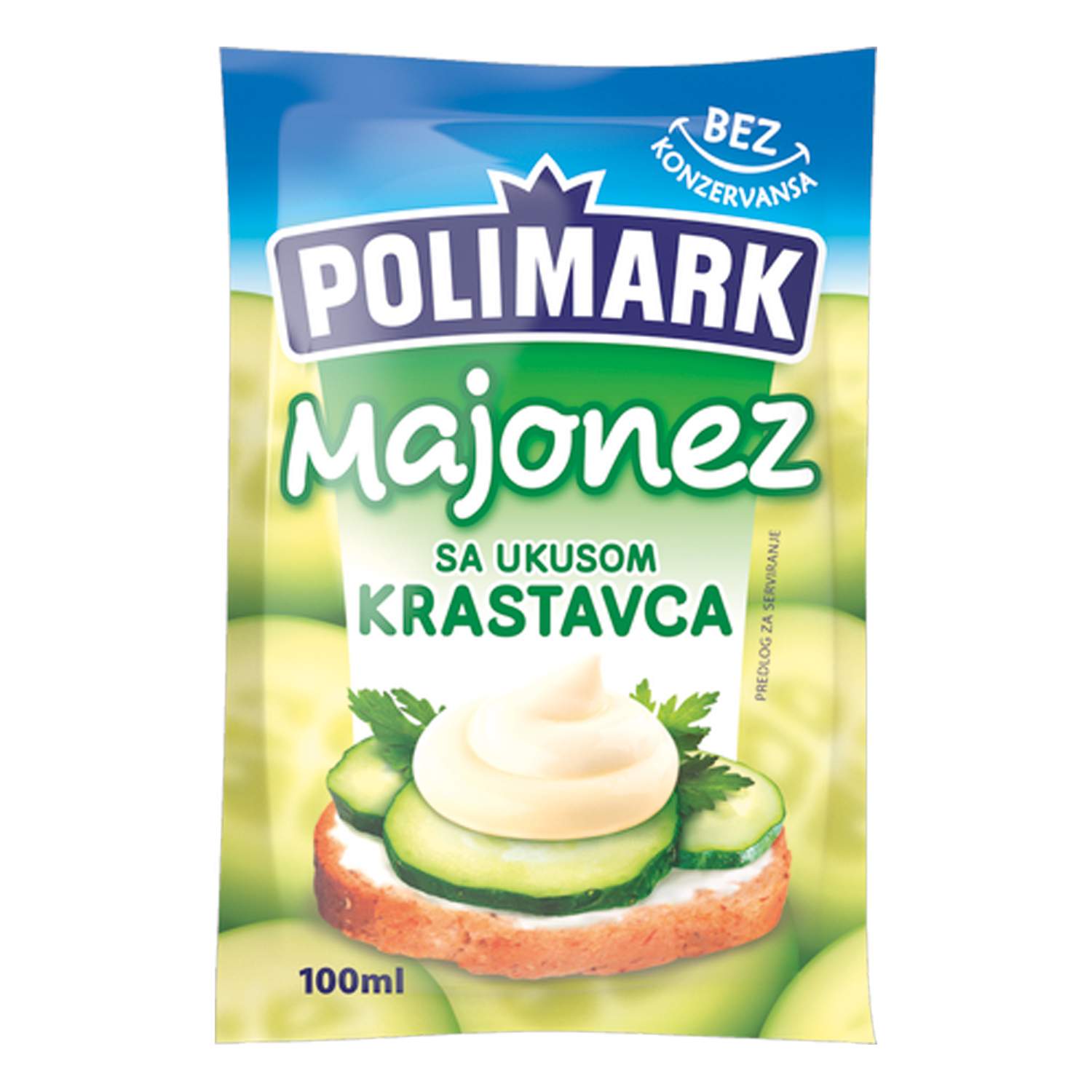 ПОЛИМАРК МАЈОНЕЗ СО ВКУС НА КРАСТАВИЦА 100 ГР