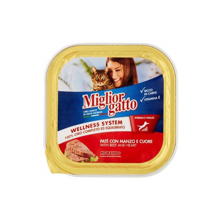 МИЉОР ГАТО ПАШТЕТА ЗА МАЧКА СО ГОВЕДСКО МЕСО 100 ГР