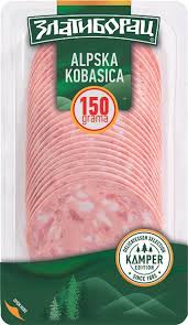ЗЛАТИБОРАЦ КАМПЕР АЛПСКА КОЛБАСИЦА СЛАЈС 150 ГР