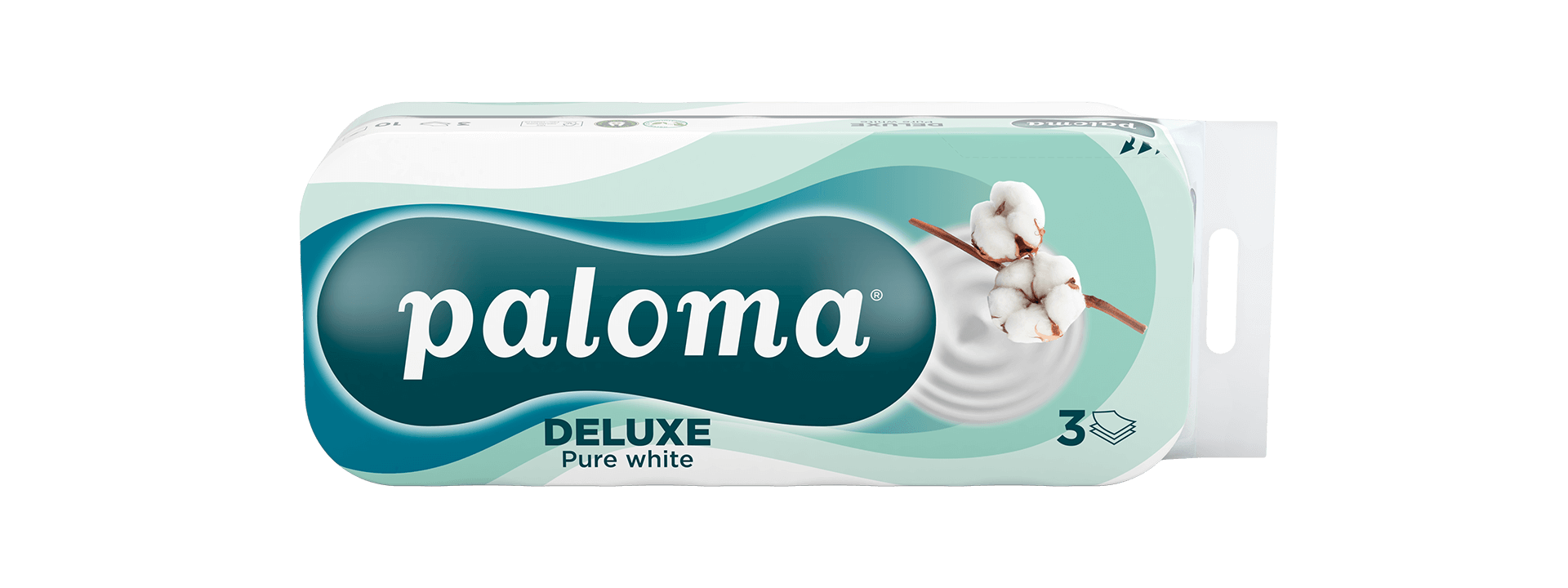 ТОАЛЕТНА ХАРТИЈА ДЕЛУКС КЕР ПЈУР ВАЈТ ПАЛОМА 10/1