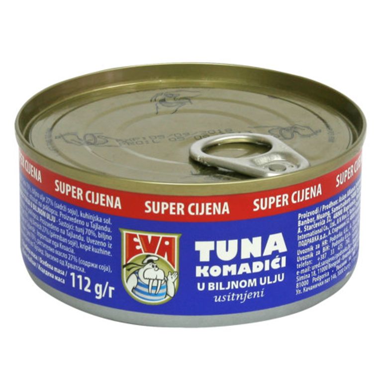 ЕВА ТУНА СЕЦКАНА ВО РАСТИТЕЛНО МАСЛО 80ГР