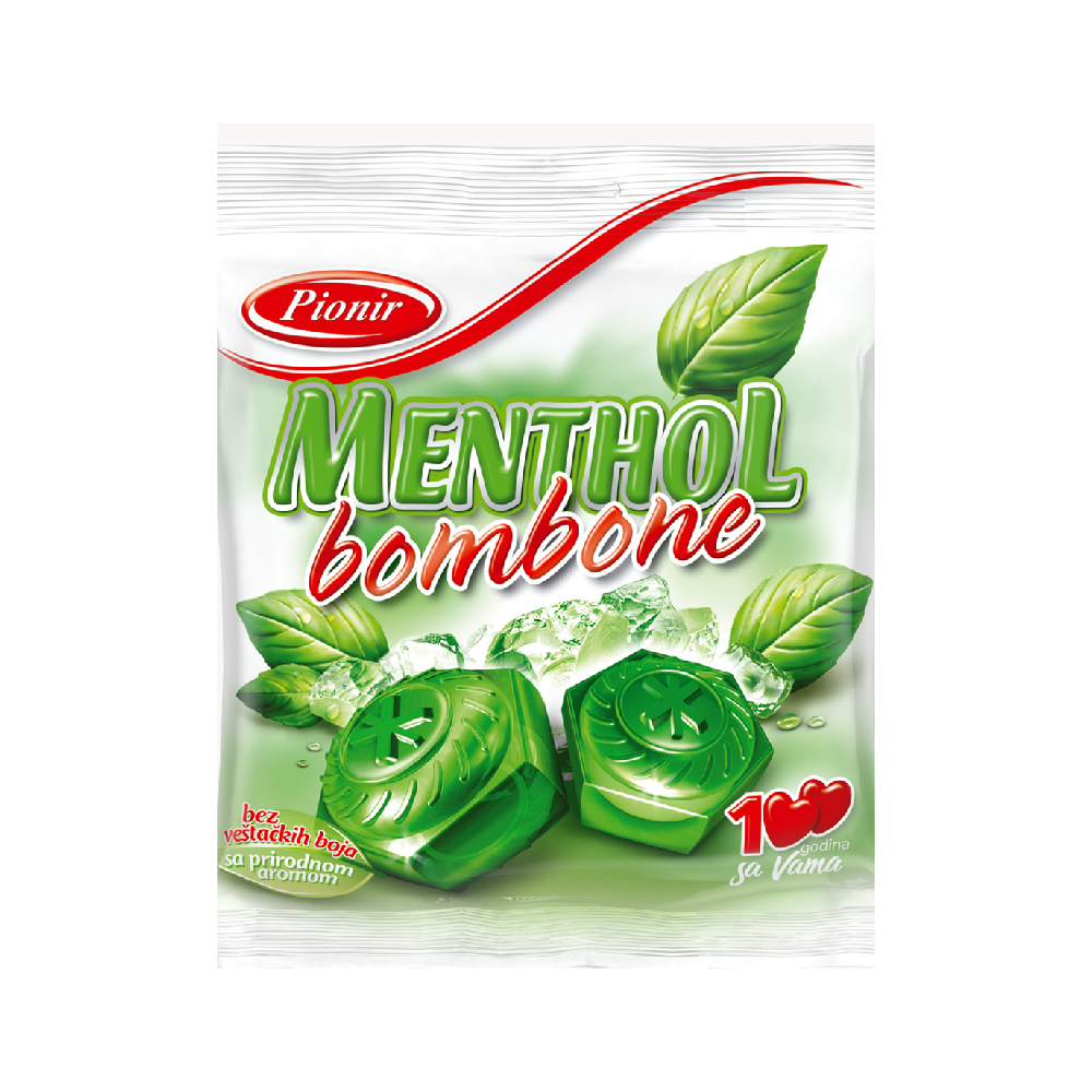 БОНБОНИ ПИОНИР 100гр МЕНТОЛ