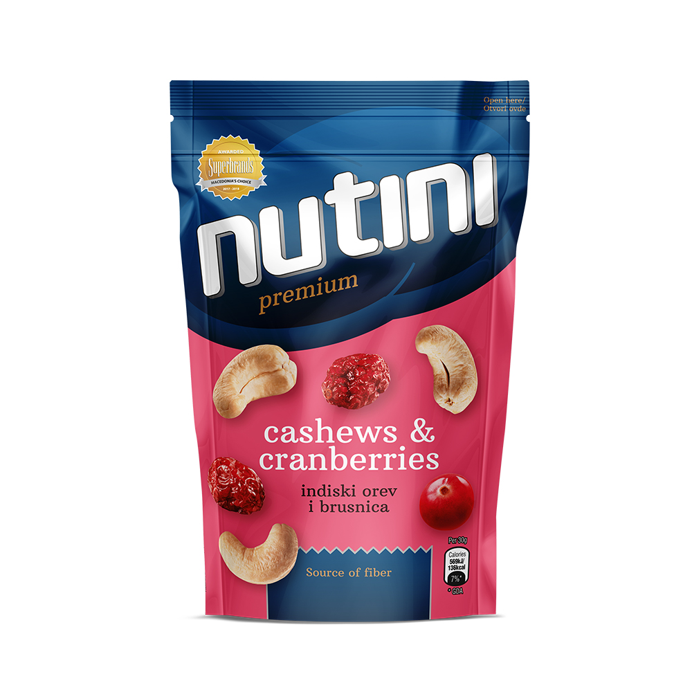 ИНДИСКИ ОРЕВ + БРУСНИЦА МИКС НУТИНИ 130 ГР