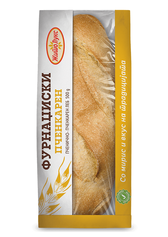 ЛЕБ ЖИТО ЛУКС ФУРНАЏИСКИ ПЧЕНКАРЕН - ХАРТИЈА 500 ГР