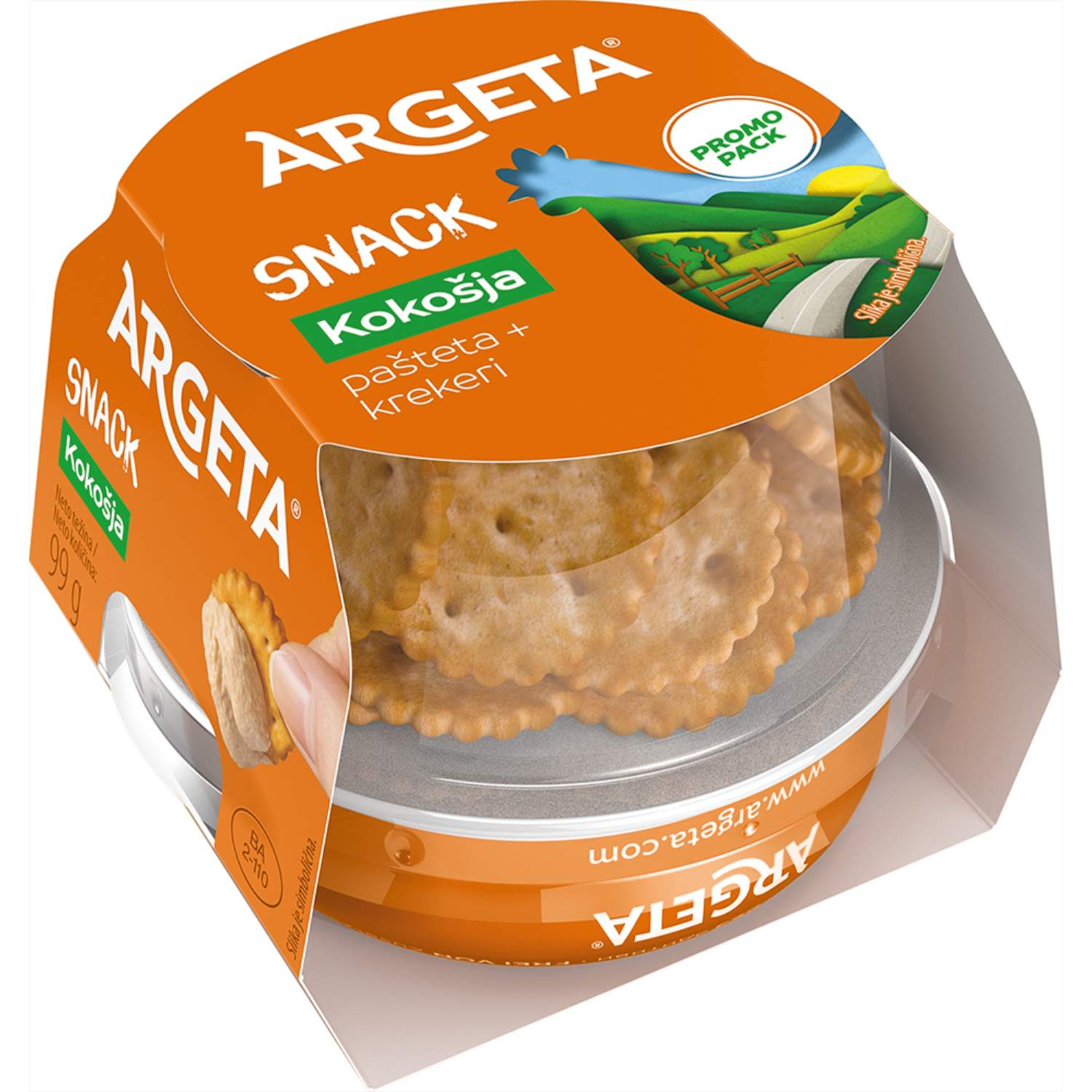 АРГЕТА ПАШТЕТА КОКОШКИНА СО КРЕКЕР 99ГР