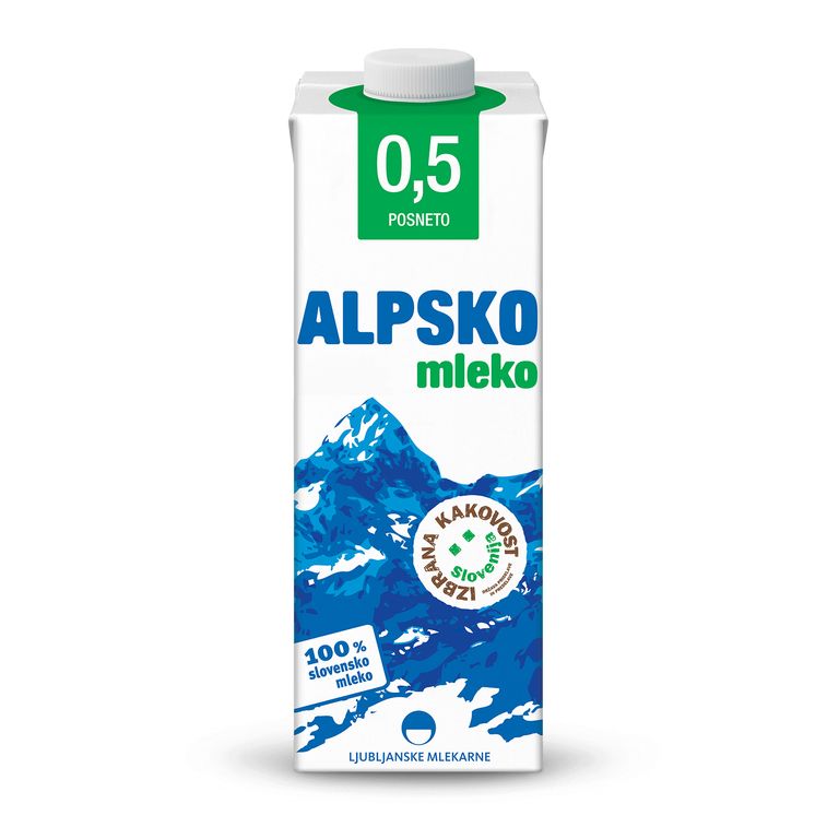 АЛПСКО МЛЕКО 0,5% м.м 1Л