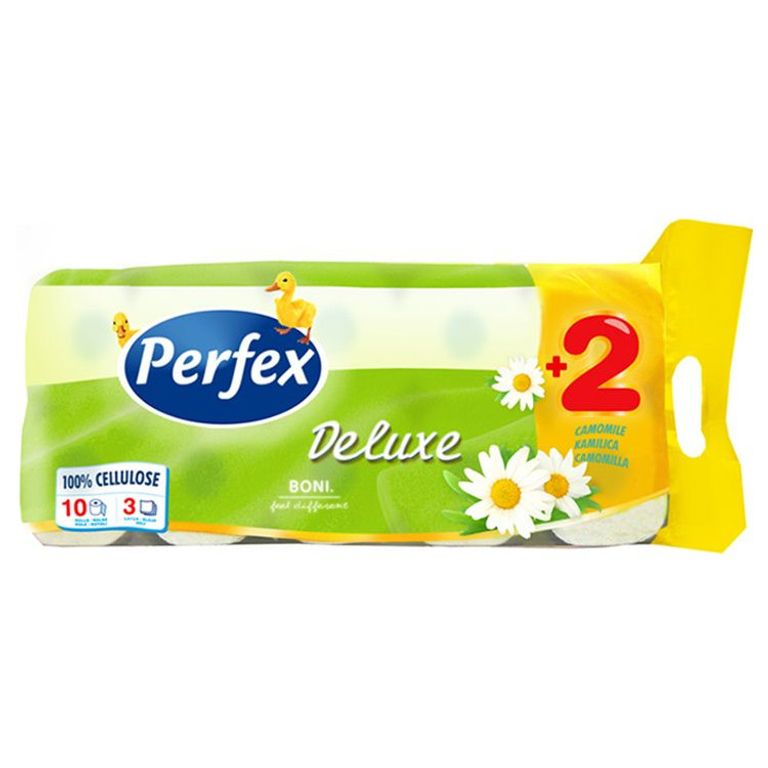 ТОАЛЕТНА ХАРТИЈА ПЕРФЕКС ДЕ ЛУКС КАМИЛИЦА 10/1 3 СЛ