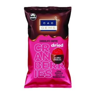 БАКО ГЕМС СУВА БРУСНИЦА СО МЛЕЧНО ЧОКОЛАДО 100 ГР