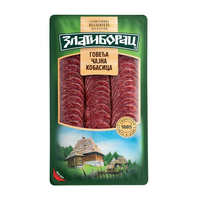 ЗЛАТИБОРАЦ ГОВЕДСКИ ЧАЕН КОЛБАС 100 ГР