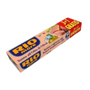 РИО МАРЕ 3+1 ТУНА ВО МАСЛИНОВО МАСЛО 4 Х 80 ГР