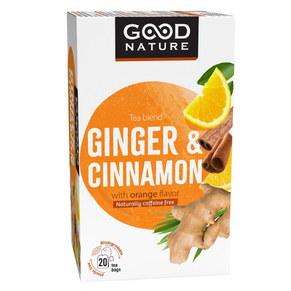 ГУД НЕЈЧАР ЧАЈ ДУПЛЕКС ЃУМБИР И ПОРТОКАЛ 20 Х 20 ГР