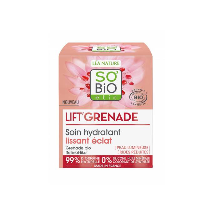 СО'БИО ЕТИЦ ЛИФТ' ГРЕНАДЕ ХИДРАТАНТНА КРЕМА ЗА ИЗМАЗНУВАЊЕ И ОСВЕТЛУВАЊЕ НА ЗРЕЛА КОЖА 50 МЛ