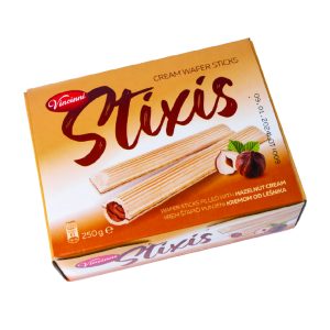 ВИНЧИНИ СТИКСИС ВАФЕЛ СТАПЧИЊА СО КРЕМ ОД ЛЕШНИК 250 ГР