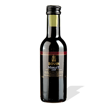 ВИНО БОВИН МЕРЛО 187 МЛ. ЦРВЕНО