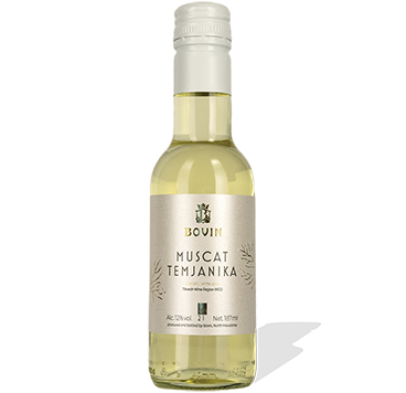 ВИНО БОВИН МУСКАТ 187 МЛ. БЕЛО
