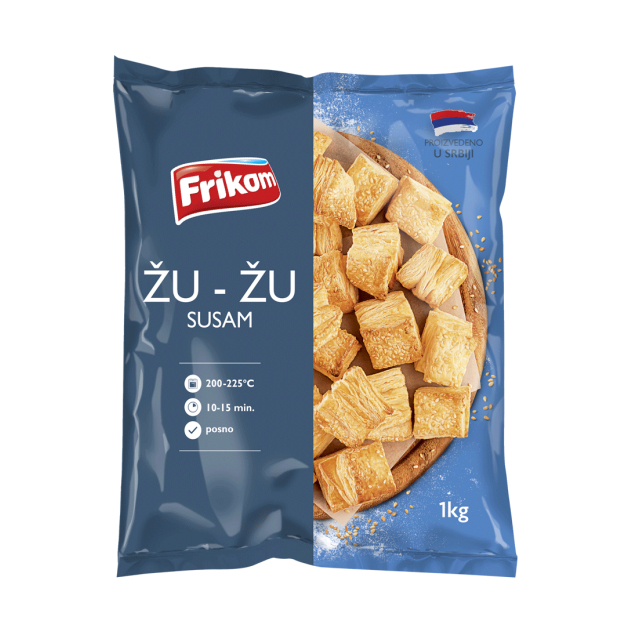 ФРИКОМ ЖУЖУ ЛИСНАТО ТЕСТО СО СУСАМ 800 ГР