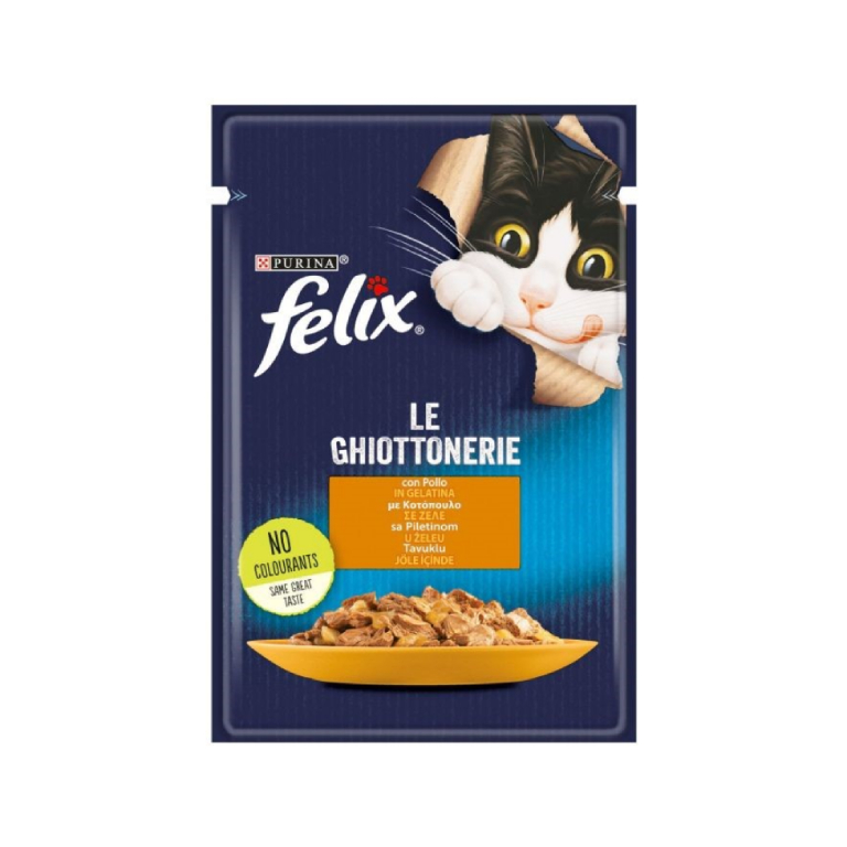 ПУРИНА ФЕЛИКС ЛЕ ГХИОТТОНЕРИЕ ХРАНА ЗА МАЧЕ СО ПИЛЕШКО МЕСО ВО ЖЕЛЕ 85 ГР