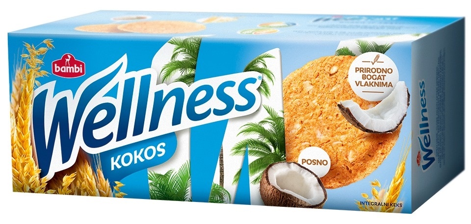 ВЕЛНЕС ИНТЕГРАЛЕН КЕКС СО КОКОС 165 ГР