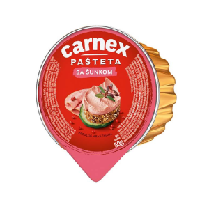 КАРНЕКС ПАШТЕТА СО ШУНКА 50 ГР