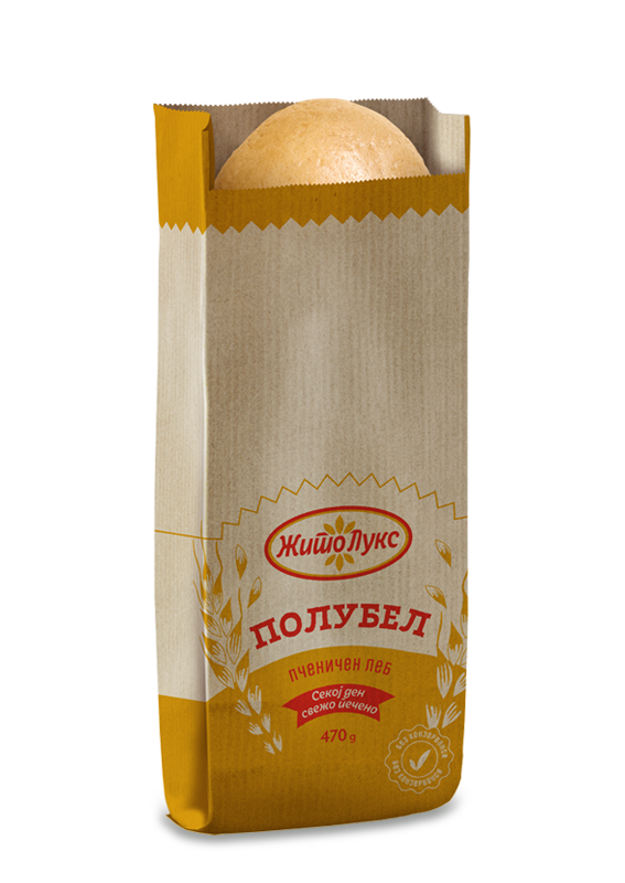 ЖИТО ЛУКС ЛЕБ ПОЛУБЕЛ РОЛОВАН ПАКОВАН 470 ГР