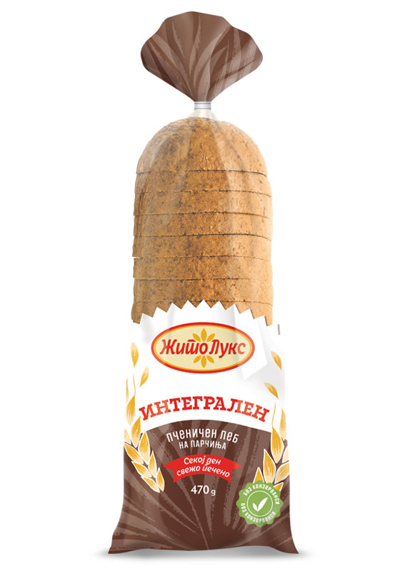 ЖИТО ЛУКС ФУРНАЏИСКИ ЛЕБ ИНТЕГРАЛЕН 470 ГР