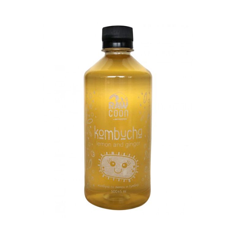 БИО КОСМОС КОМБУХА СО ЛИМОН И ЃУМБИР 500 МЛ