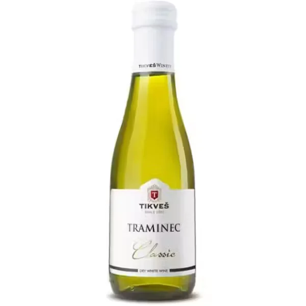 ТИКВЕШ ВИНО ТРАМИНЕЦ БЕЛО 187 МЛ