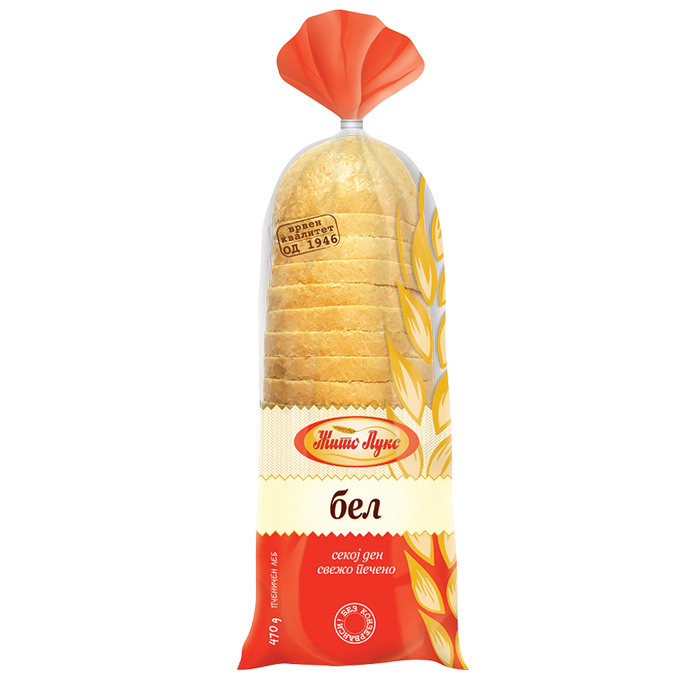 ЛЕБ БЕЛ СЕЧЕН 470 ГР ЖИТО ЛУКС