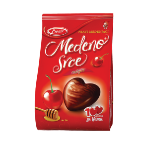 ПИОНИР МЕДЕНО СРЦЕ МЕДЕЊАЦИ СО ВИШНА 350 ГР