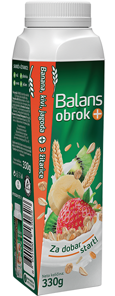 БАЛАНС + ОБРОК ЈАГОДА,БАНАНА,КИВИ И ЖИТАРИЦИ 330Г