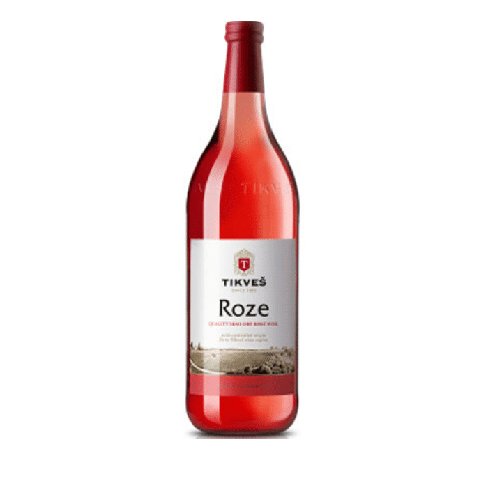 ТИКВЕШ ВИНО РОЗЕ 1Л