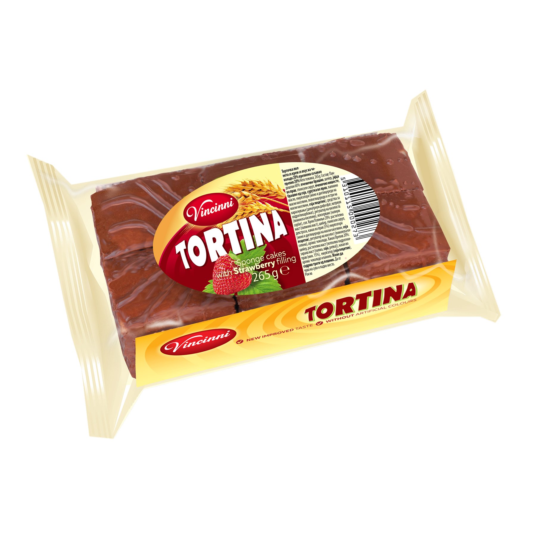 ВИНЧИНИ ТОРТИНА СО ЈАГОДА 265 ГР