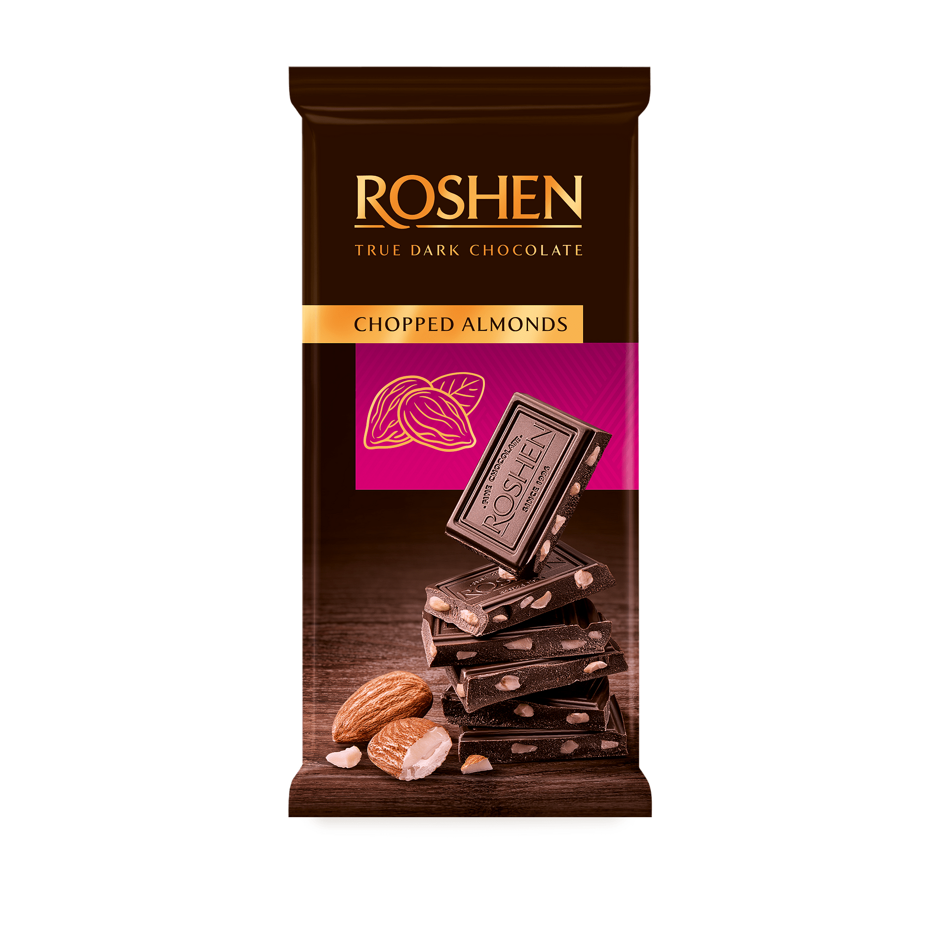 РОШЕН ДАРК ЧОКОЛАДО СО РЕНДАН БАДЕМ 85 Г