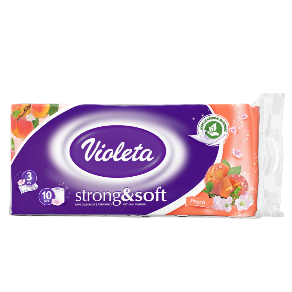 ТОАЛЕТНА ХАРТИЈА ВИОЛЕТА ПРАСКА 8+2 ГРАТИС