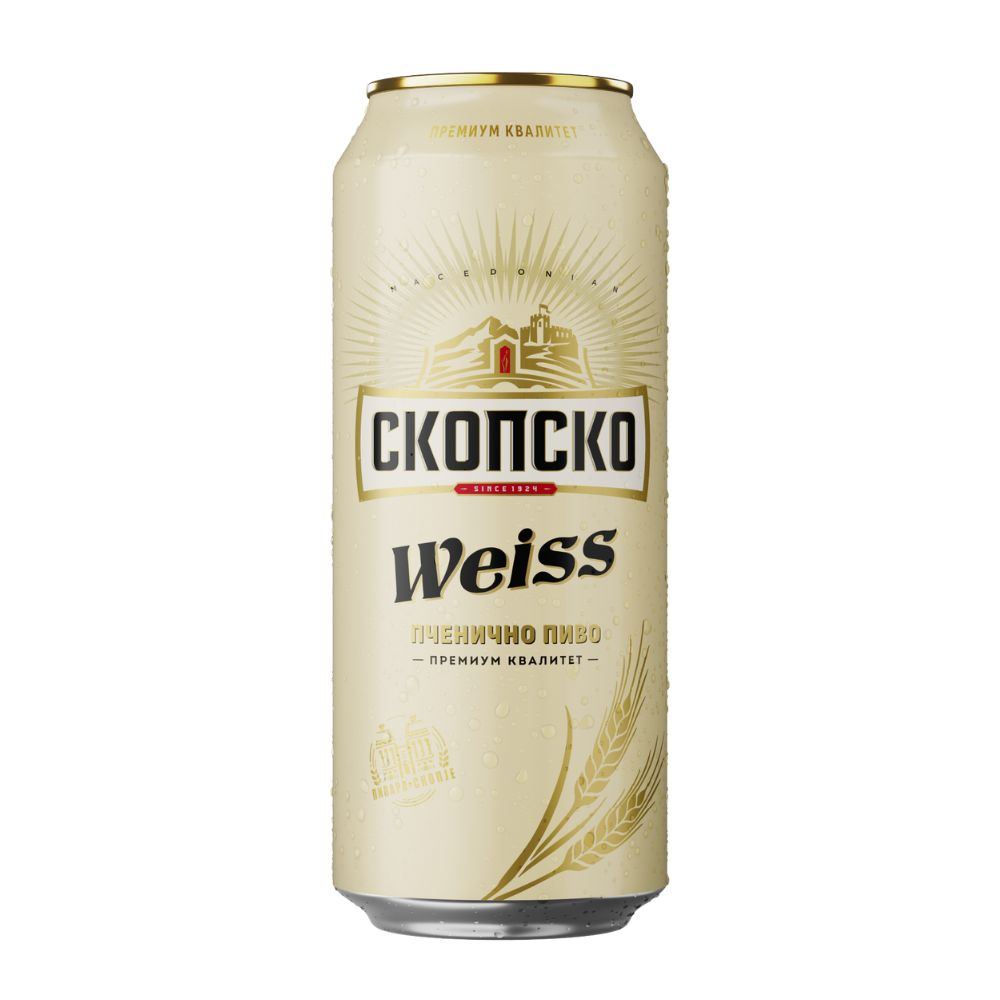 СКОПСКО ВЕИСС ПИВО (ЛИМЕНКА) 500 МЛ
