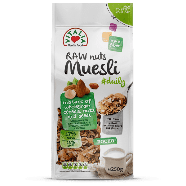 ВИТАЛИА МУСЛИ ЈАТКАСТО ОВОШЈЕ И СЕМИЊА 250 ГР