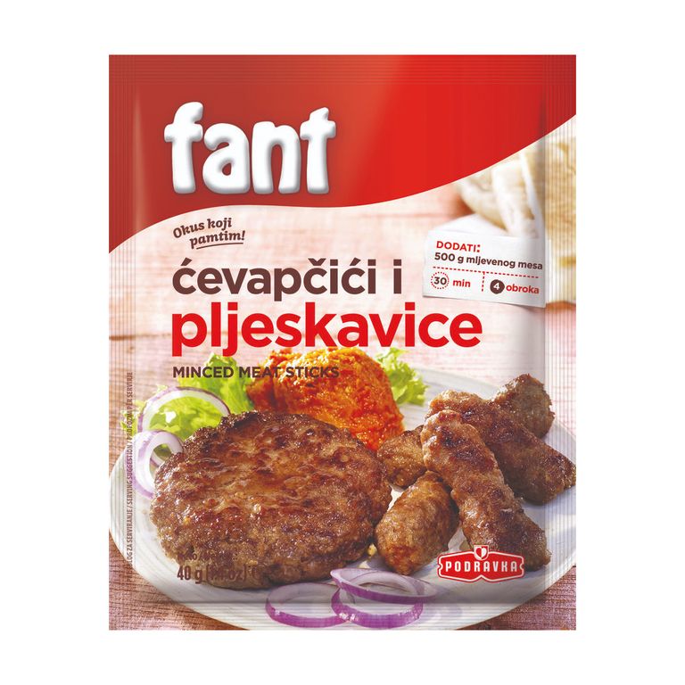 ФАНТ МЕШАВИНА ЗА ЌЕБАПЧИЊА И ПЛЕСКАВИЦИ 4 ПОРЦИИ