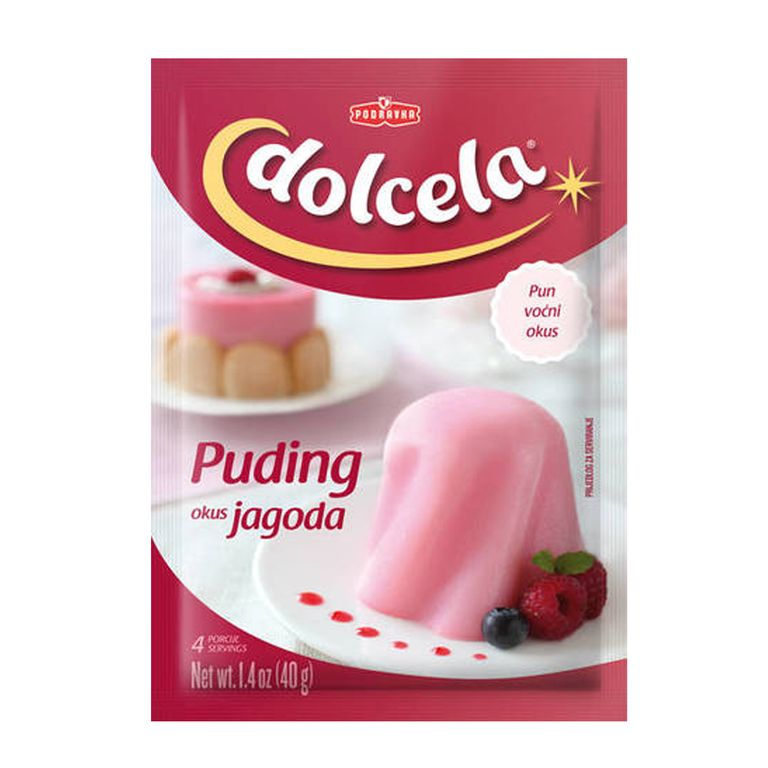 ПОДРАВКА ПУДИНГ ОД ЈАГОДА КЕСИЧКА 40 ГР